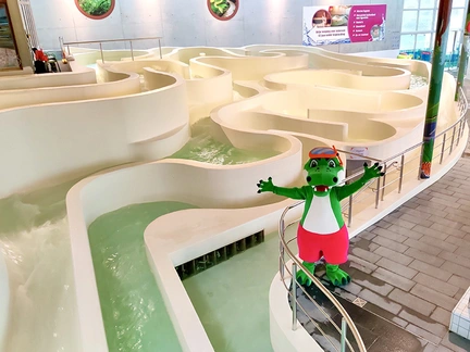 LAGO Gent mascotte bij wildwaterbanen