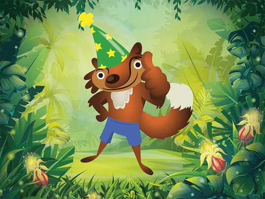 LAGO Beveren mascotte verjaardag illustratie