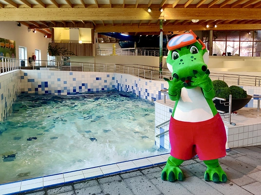LAGO Gent mascotte bij golfslagbad