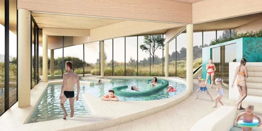 LAGO Bredene Grasduinen render warme lagune