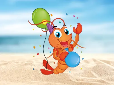 Uitnodiging verjaardagsfeest voor kinderen bij zwembad LAGO Bredene