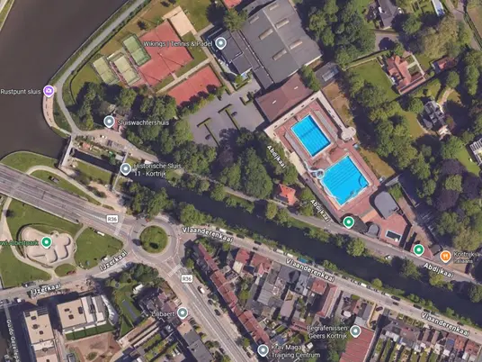 LAGO Kortrijk Abdijkaai parkeerverbod kaart