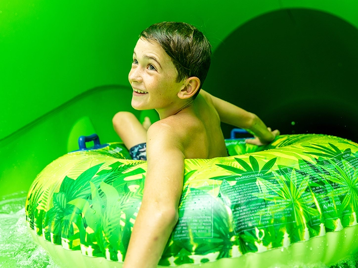 LAGO Brugge magic tube glijbaan grondplan