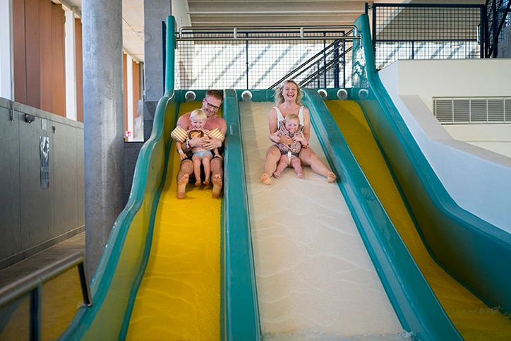LAGO Bredene gezin op triple slide